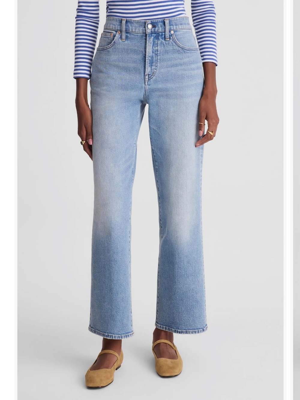 Madewell The Perfect Vintage Crop Wide Leg Jeans SZ 31 MSRP $148